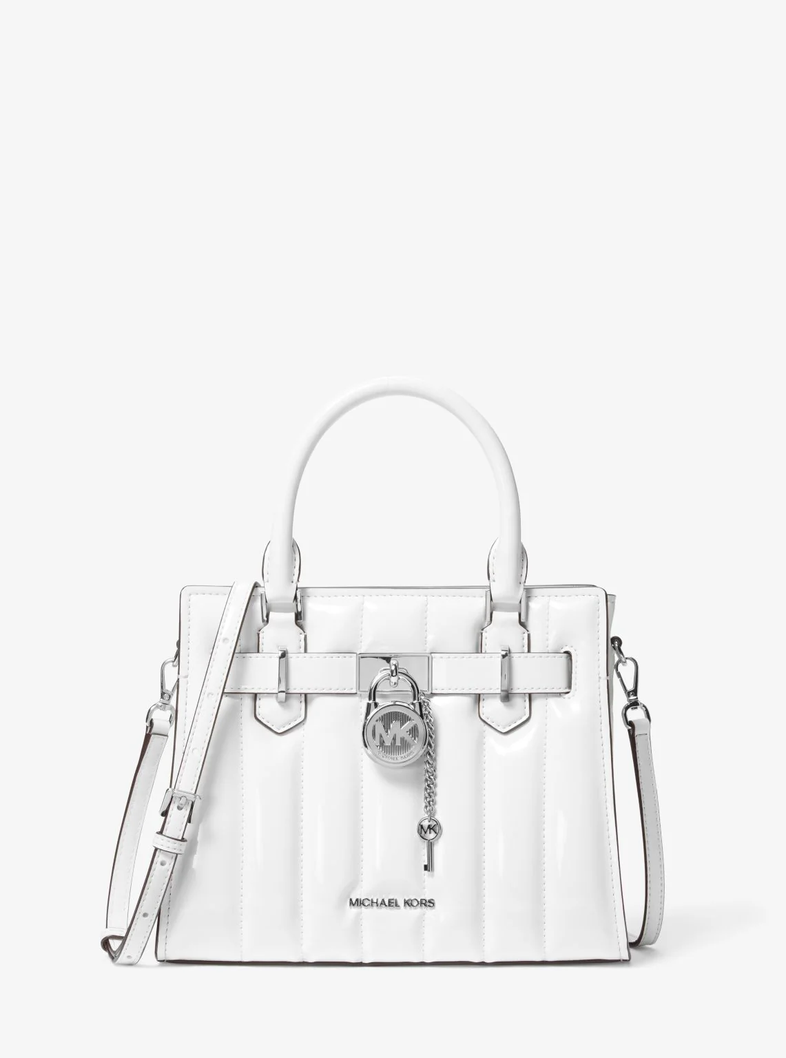 Hamilton Small Patent Satchel - Image 5