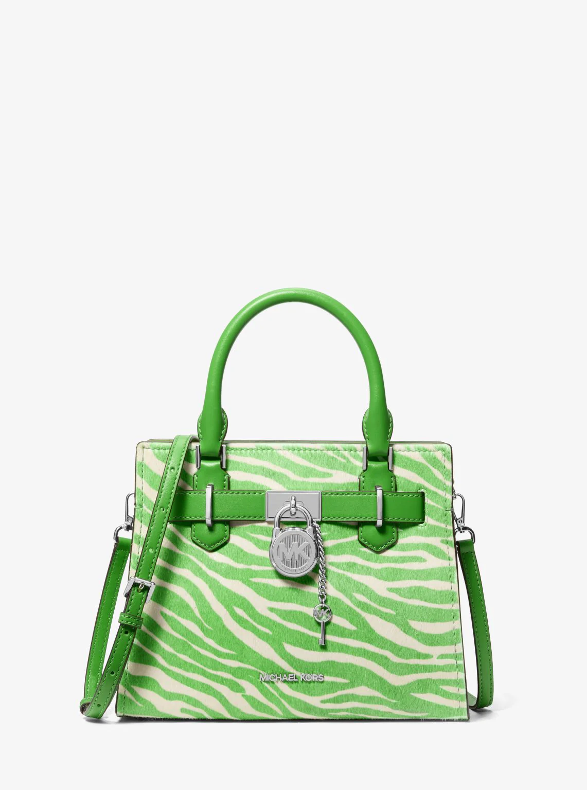 Hamilton Small Zebra Print Calf Hair Satchel - Image 5