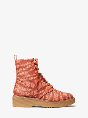 Haskell Animal Print Logo Canvas Boot - Image 3