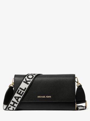 Jet Set Large Leather Crossbody Bag - Image 6