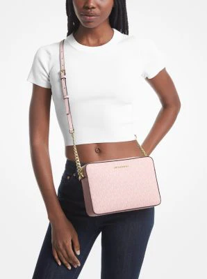 Jet Set Large Printed Logo Crossbody Bag - Image 16