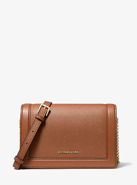 Jet Set Large Saffiano Leather Crossbody Bag - Image 15