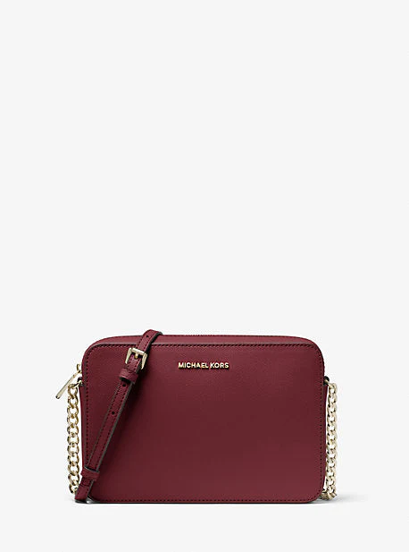 Jet Set Large Saffiano Leather Crossbody Bag - Image 12