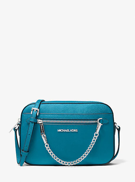 Jet Set Large Saffiano Leather Crossbody Bag - Image 10