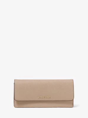Jet Set Large Saffiano Leather Snap-Front Wallet - Image 2