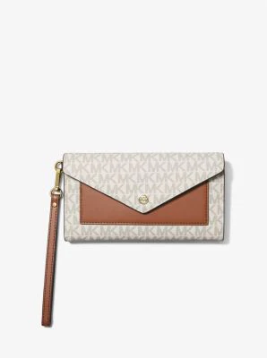 Jet Set Large Signature Logo Envelope Wristlet - Image 2