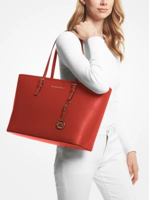 Jet Set Medium Saffiano Leather Top-Zip Tote Bag - Image 100