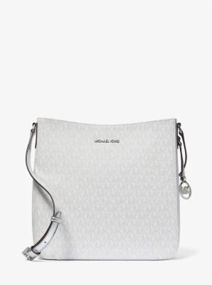Jet Set Travel Large Metallic Signature Logo Messenger Bag - Image 2