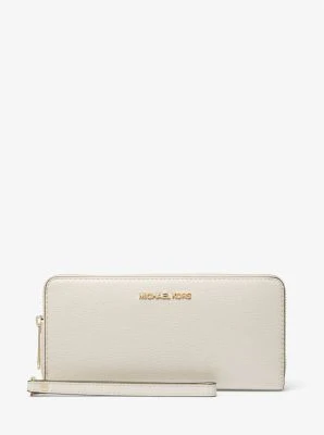 Jet Set Travel Large Pebbled Leather Wristlet - Image 15