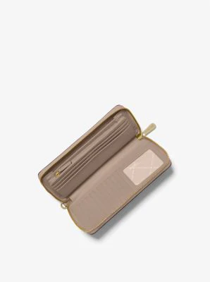 Jet Set Travel Large Pebbled Leather Wristlet - Image 19