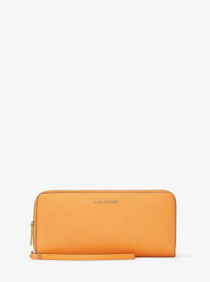 Jet Set Travel Large Pebbled Leather Wristlet - Image 21