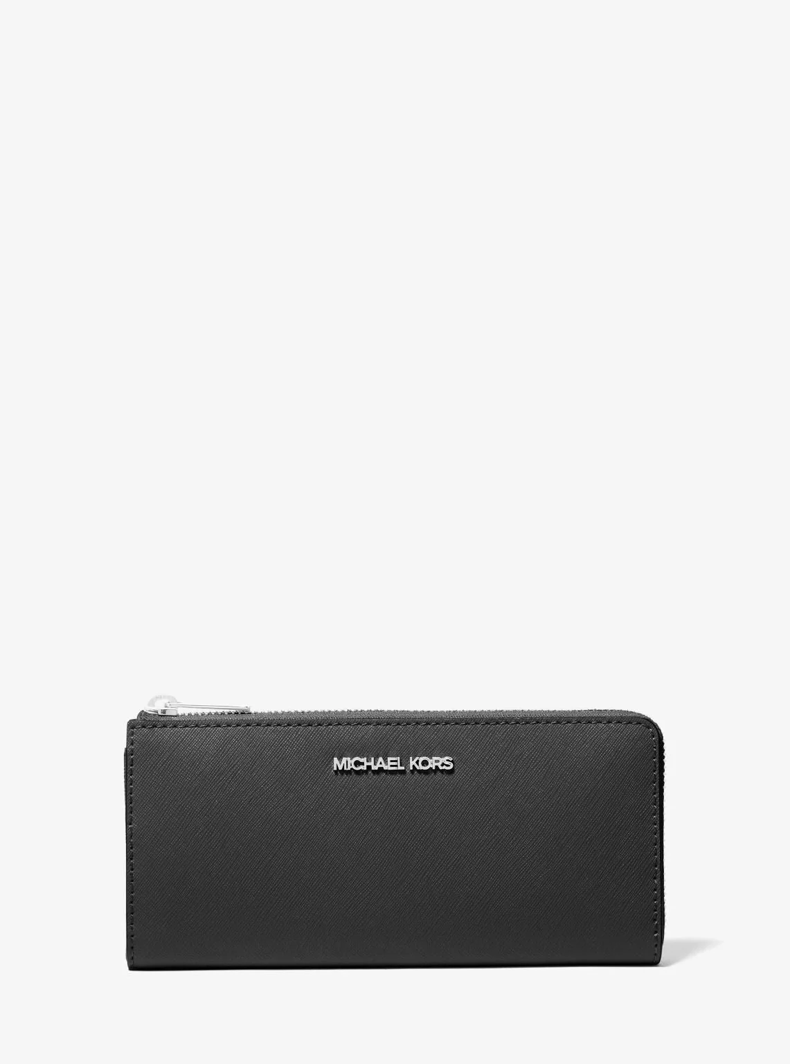 Jet Set Travel Large Saffiano Leather Quarter-Zip Wallet - Image 10