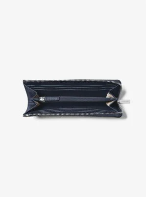Jet Set Travel Large Saffiano Leather Quarter-Zip Wallet - Image 6