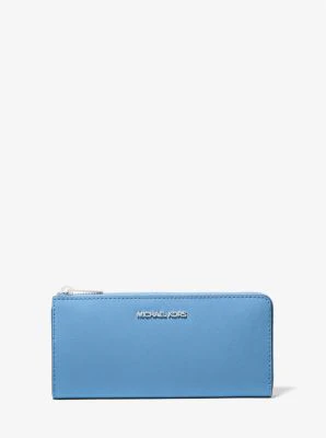 Jet Set Travel Large Saffiano Leather Quarter-Zip Wallet - Image 8