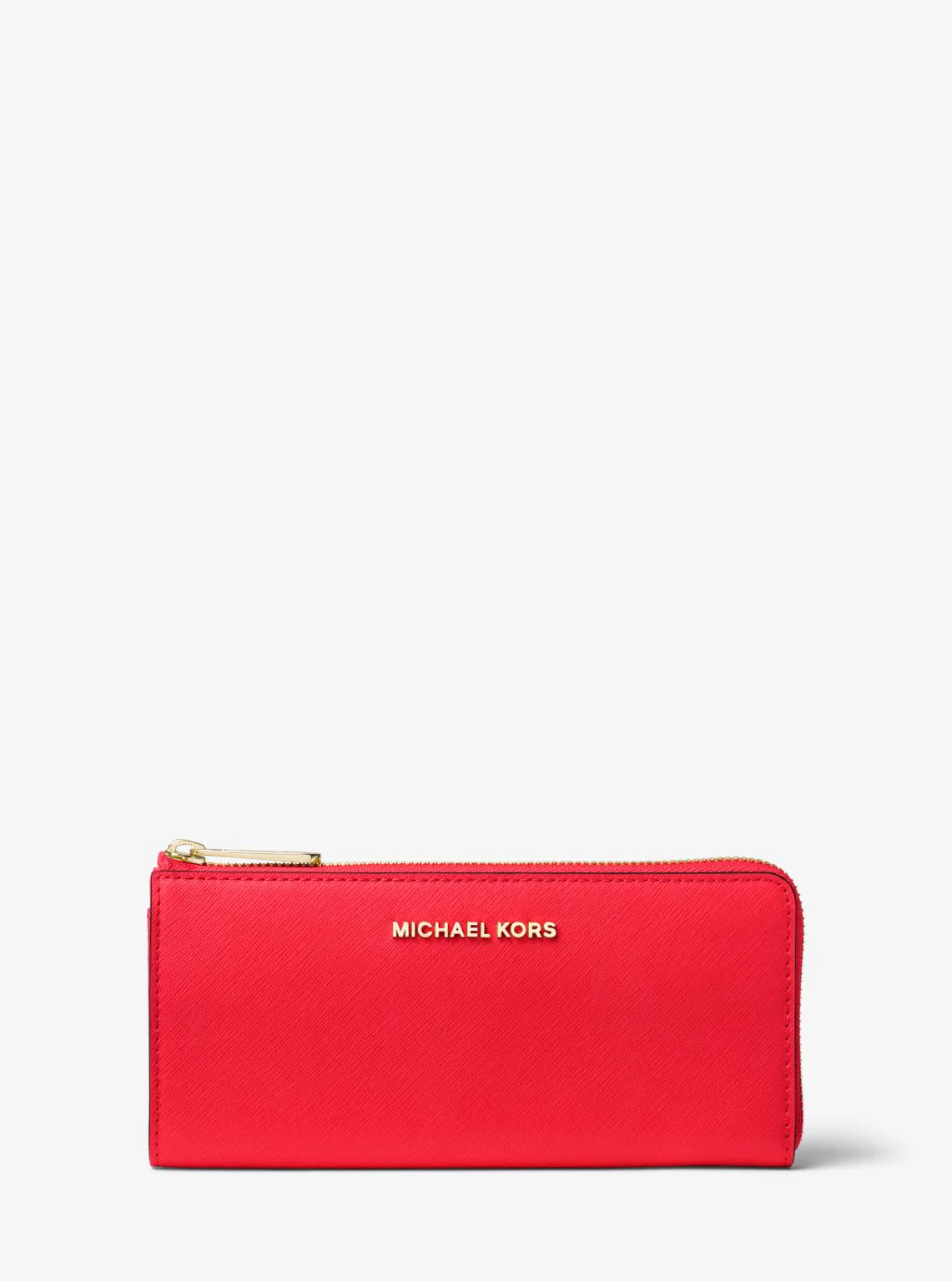 Jet Set Travel Large Saffiano Leather Quarter-Zip Wallet - Image 37