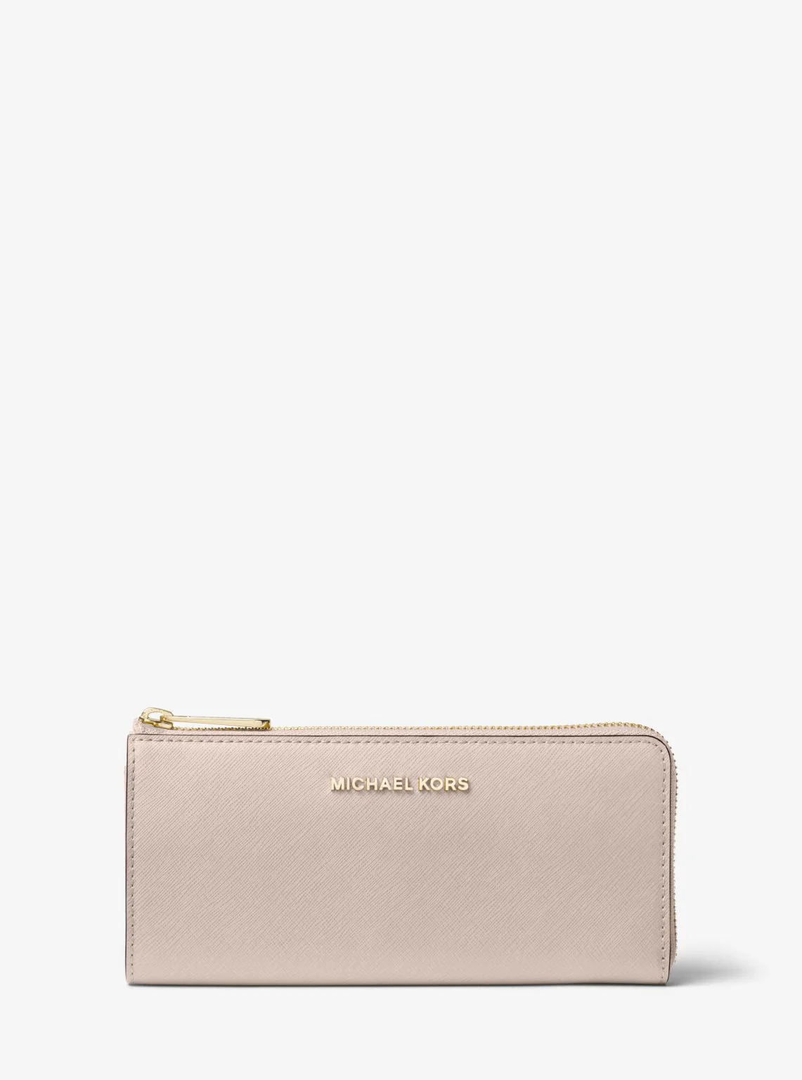 Jet Set Travel Large Saffiano Leather Quarter-Zip Wallet - Image 46