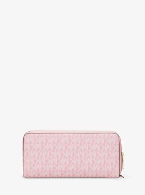 Jet Set Travel Large Signature Logo Continental Wristlet - Image 8