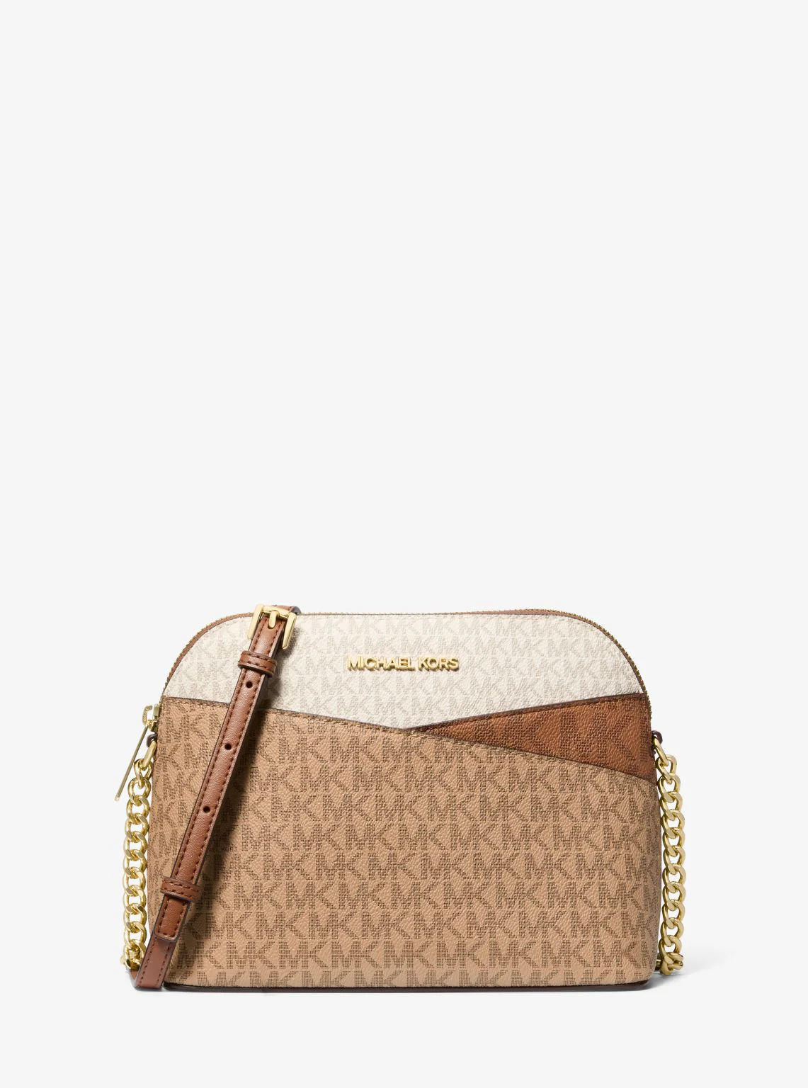 Jet Set Travel Medium Color-Block Signature Logo Crossbody Bag - Image 13