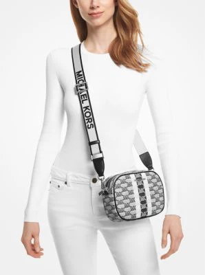 Jet Set Travel Medium Logo Stripe Crossbody Bag - Image 5