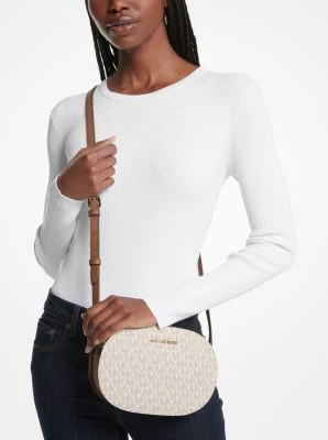 Jet Set Travel Medium Signature Logo Crossbody Bag - Image 8