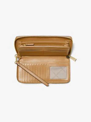 Large Saffiano Leather Continental Wallet - Image 3