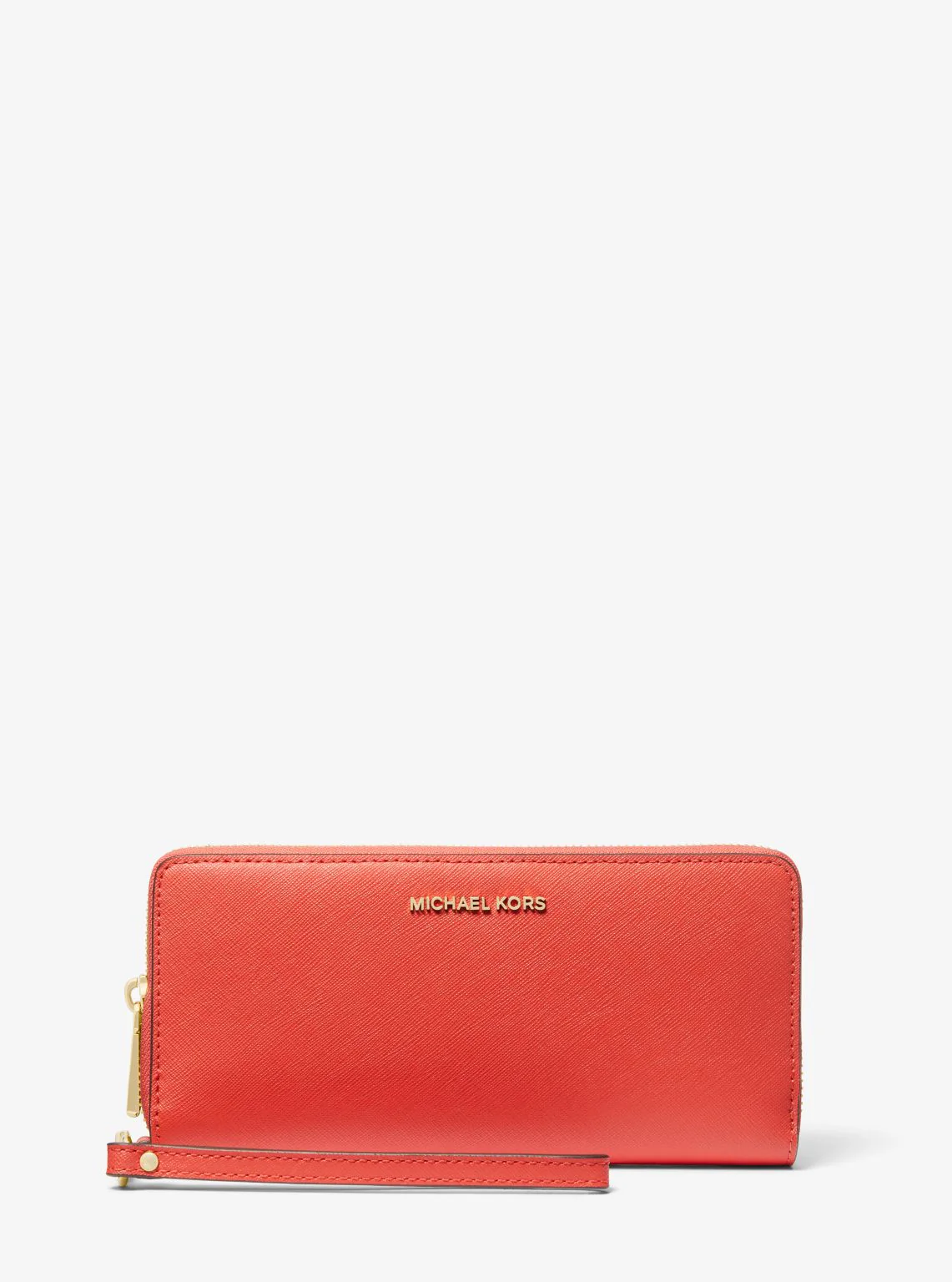 Large Saffiano Leather Continental Wallet - Image 4