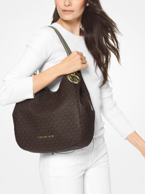 Lillie Large Logo Shoulder Bag - Image 5