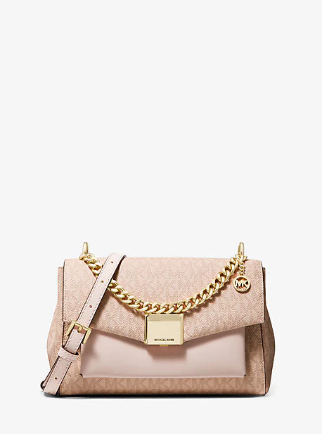 Lita Medium Two-Tone Logo Crossbody Bag - Image 47