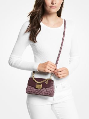 Lita Small Two-Tone Logo and Leather Crossbody Bag - Image 10