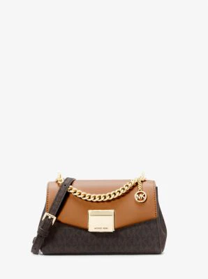 Lita Small Two-Tone Logo and Leather Crossbody Bag - Image 17
