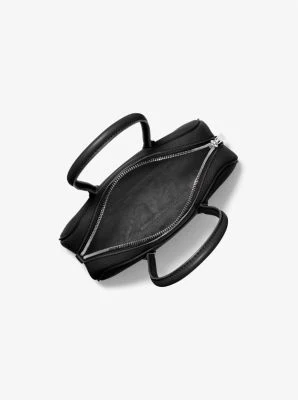 Lulu Small Pebbled Leather Satchel - Image 3