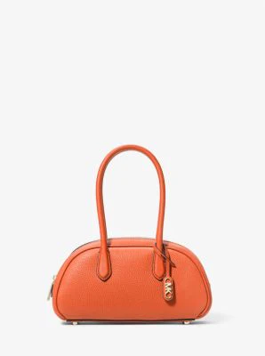 Lulu Small Pebbled Leather Satchel - Image 17