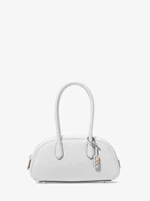 Lulu Small Pebbled Leather Satchel - Image 7