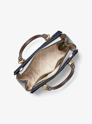 Marilyn Medium Color-Block Saffiano Leather Satchel - Image 15