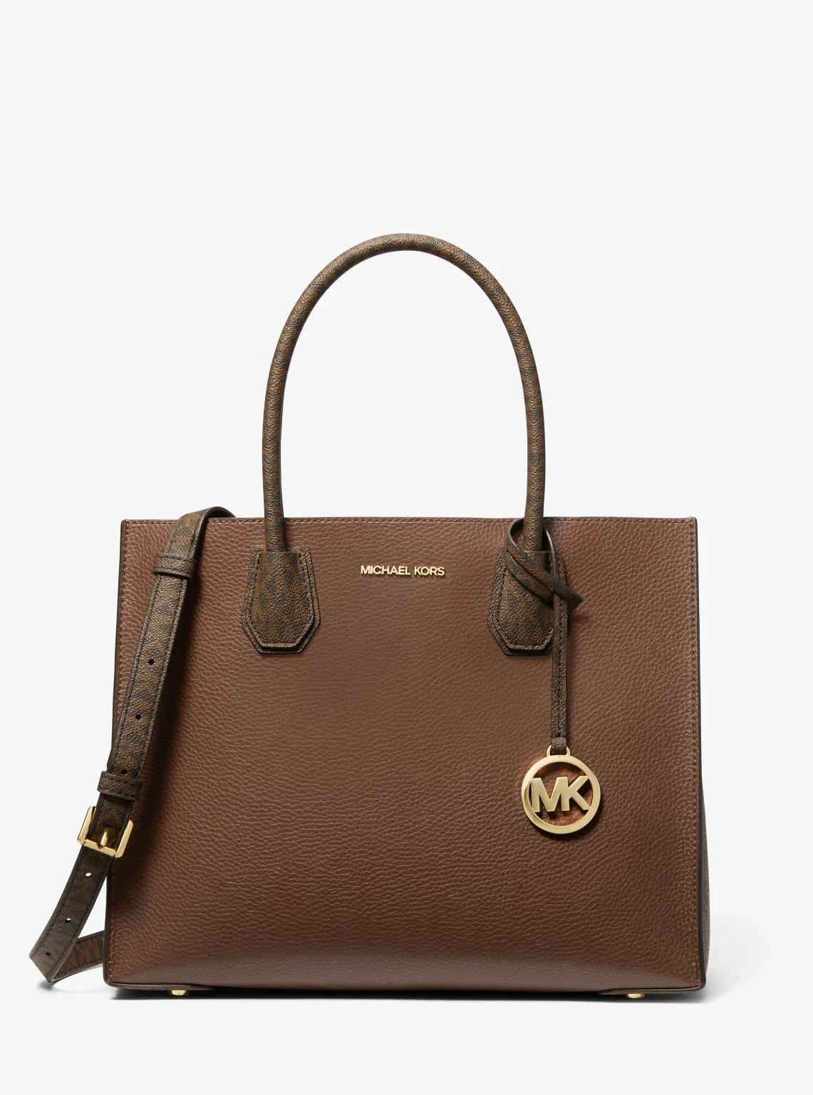 Mercer Large Leather and Signature Logo Accordion Tote Bag - Image 5