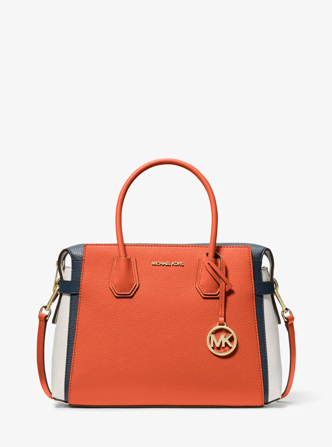 Mercer Medium Color-Block Belted Satchel - Image 14