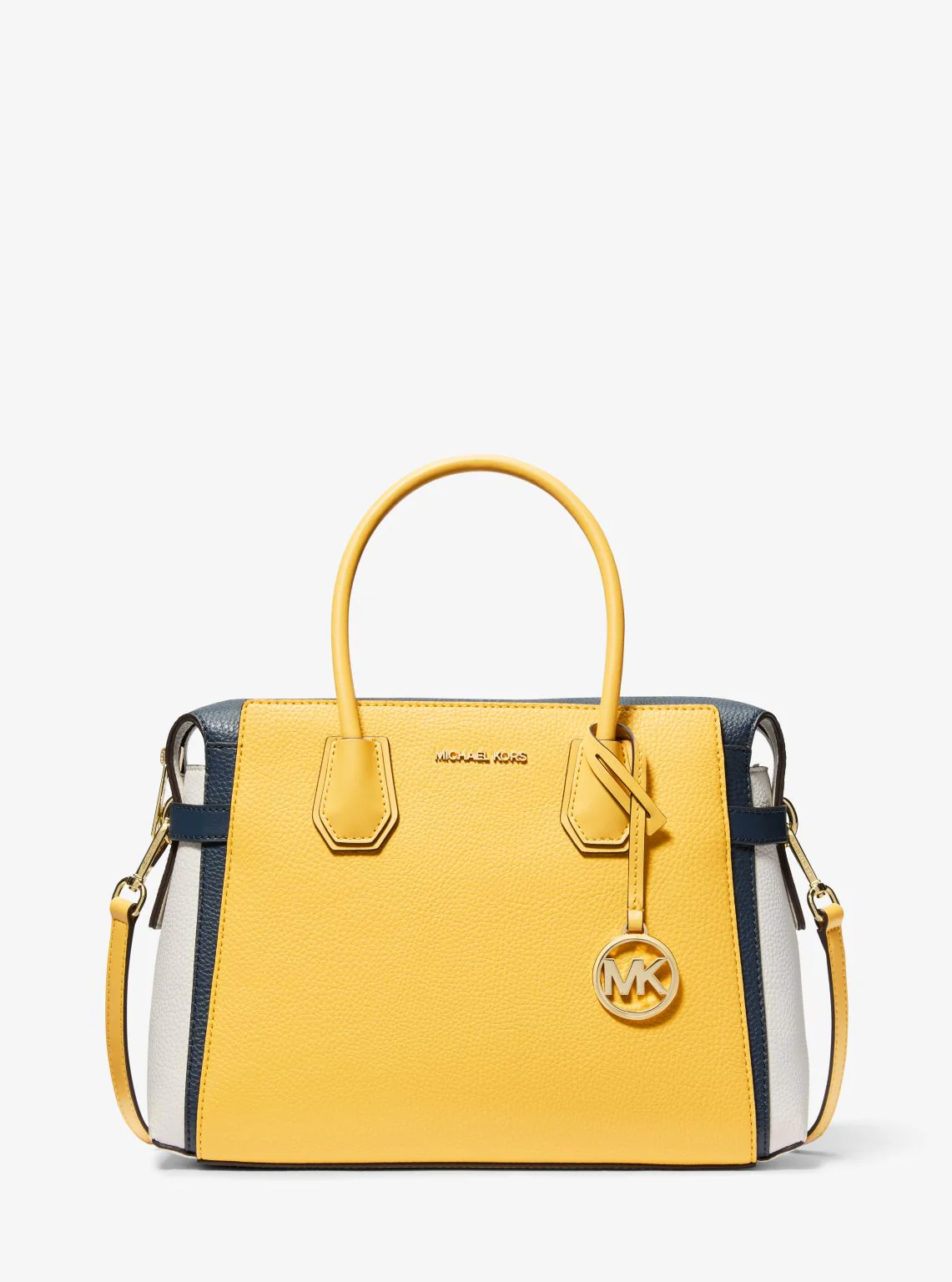 Mercer Medium Color-Block Belted Satchel - Image 18