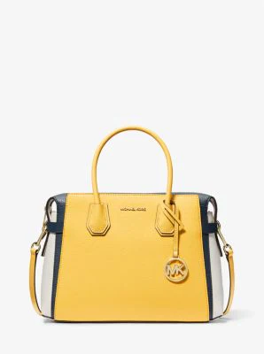 Mercer Medium Color-Block Belted Satchel - Image 19