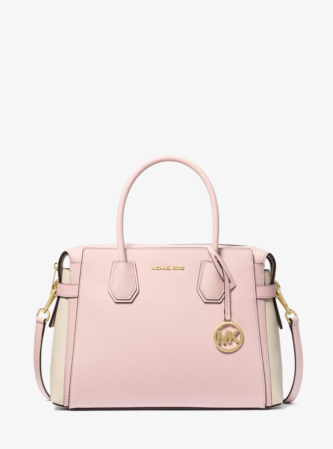 Mercer Medium Color-Block Belted Satchel - Image 9