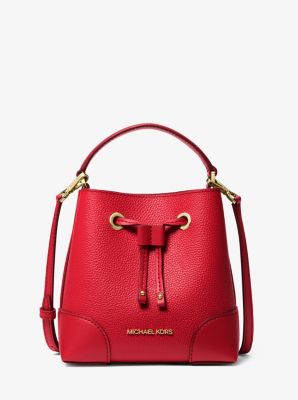 Mercer Small Pebbled Leather Bucket Bag - Image 5