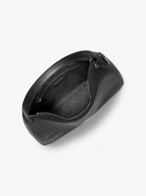 Nayla Medium Pebbled Leather Hobo Shoulder Bag - Image 6