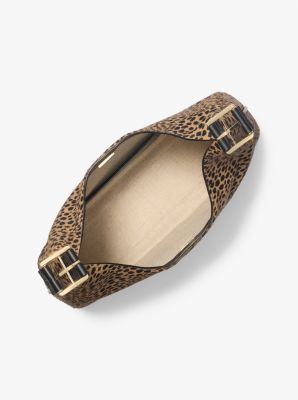 Nolita Large Cheetah Print Calf Hair Shoulder Bag - Image 3