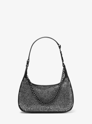 Piper Small Embellished Suede Shoulder Bag - Image 2
