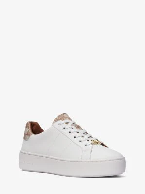Poppy Faux Leather and Logo Sneaker - Image 14