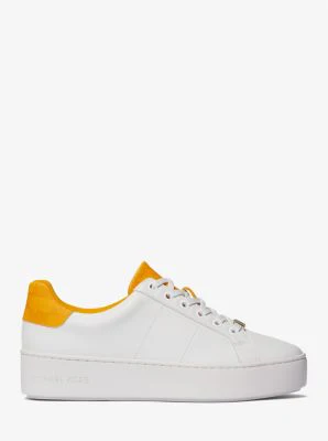 Poppy Faux Leather and Logo Sneaker - Image 3