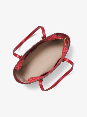 Quinn Medium Signature Logo and Leather Tote Bag - Image 6