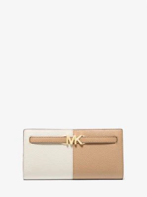 Reed Large Two-Tone Pebbled Leather Wallet - Image 6