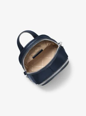 Rhea Extra-Small Pebbled Leather Backpack - Image 3