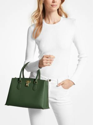 Ruby Medium Saffiano Leather Satchel - Image 4