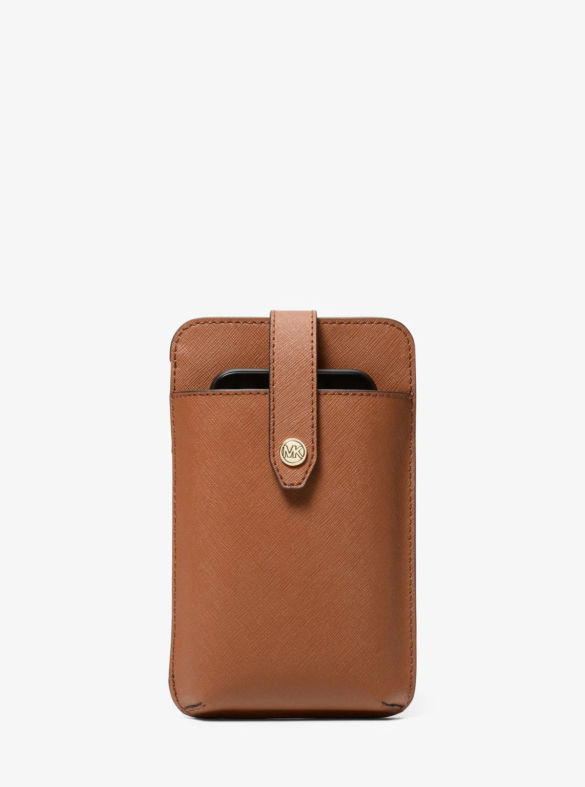 Saffiano Leather Smartphone Crossbody Bag - Image 10